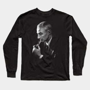 Robert Oppenheimer Smoking Photography Long Sleeve T-Shirt